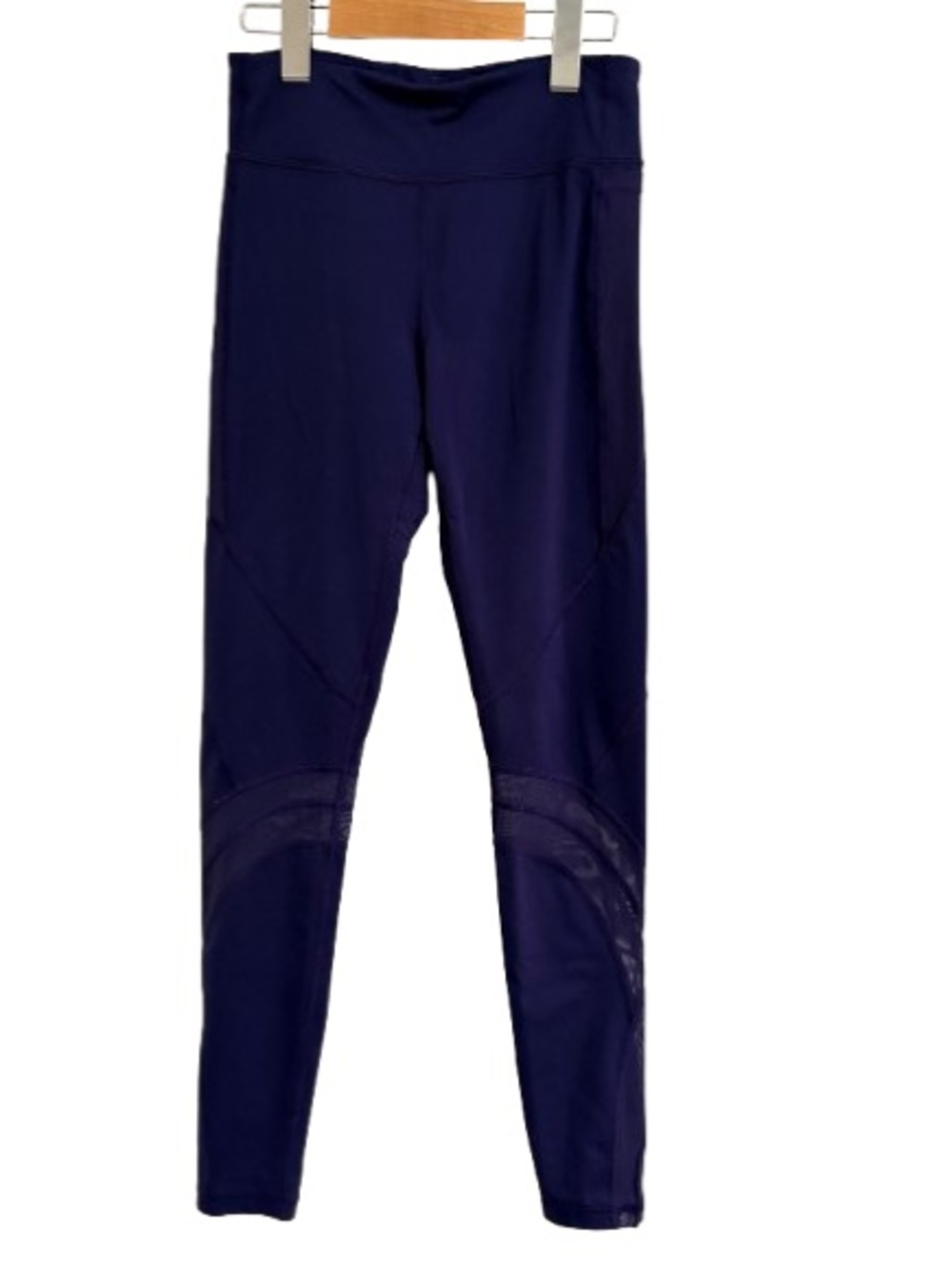 Ivivva Deep Blue/Purple Athletic Leggings with Mesh Inserts